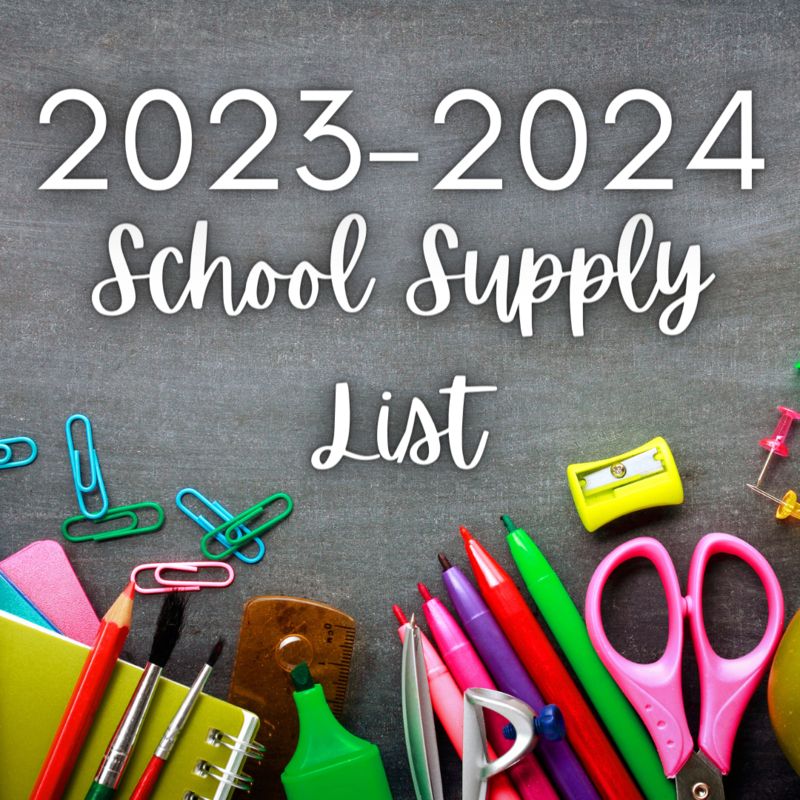 6th 8th Grade Supply Lists Twp Middle/High School