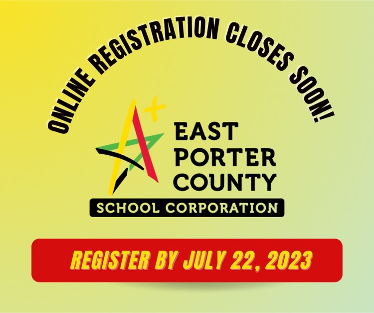 Yellow background fading to green. online registration closes soon. register by July 22, 2023  